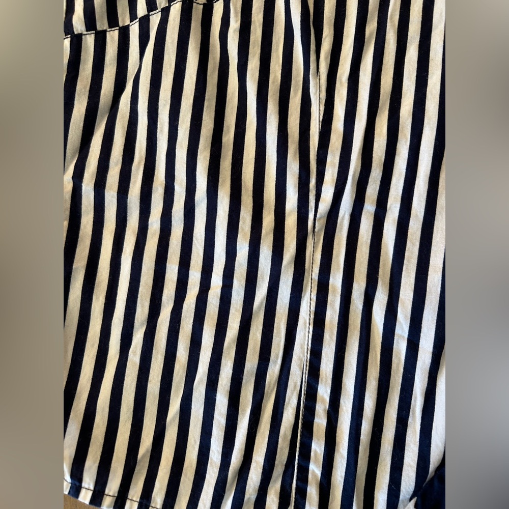 Vintage Bill Blass‎ Jeans Womens Medium Sleeveless Tie Front Stars Stripes Shirt - Picture 3 of 7